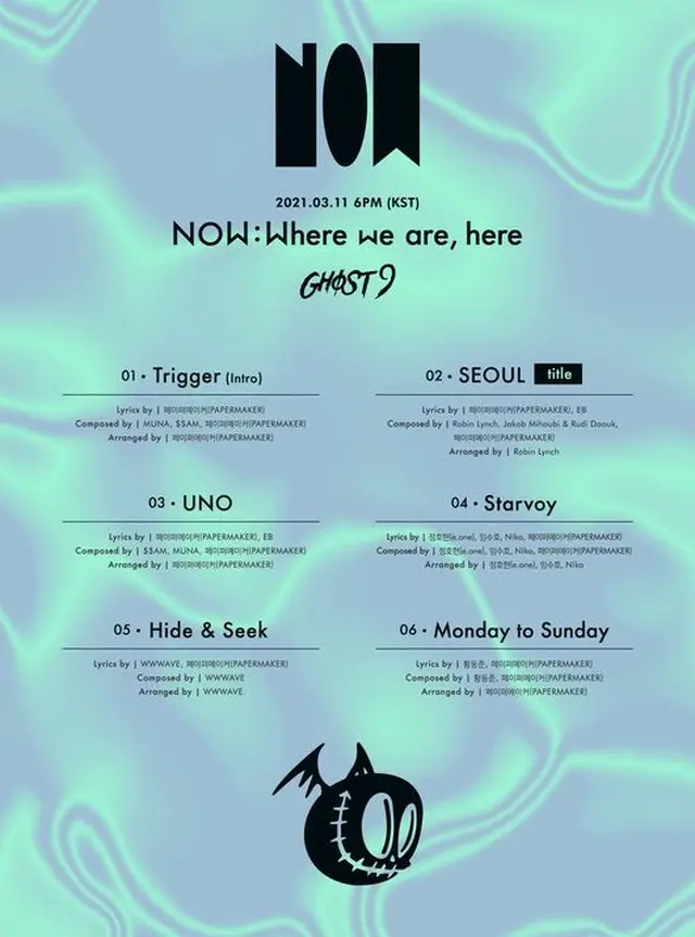 「GHOST9」、3rdミニアルバムトラックリストを公開…タイトル曲は「SEOUL」（画像提供:wowkorea）