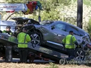 ウッズ氏の事故車は現代自「ジェネシス」SUV　現地で注目