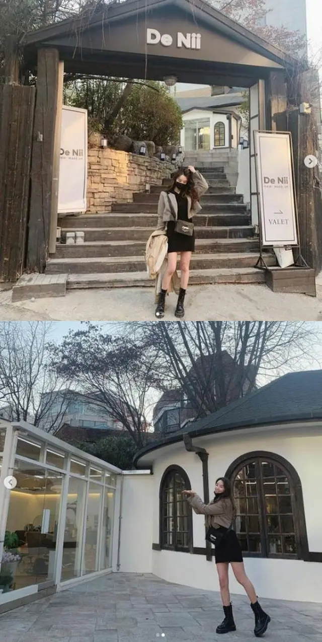 女優チョン・ユミ、彼氏のKANGTAが撮ってくれた？ミニスカートで脚線美を見せつけて（画像提供:wowkorea）