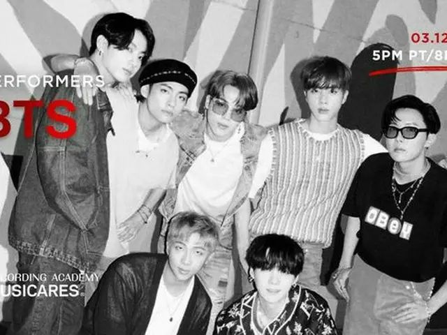 【公式】「BTS」、「2021 GRAMMY AWARD」チャリティー公演「Music On A Mission」に出撃…12日オンライン開催（画像提供:wowkorea）