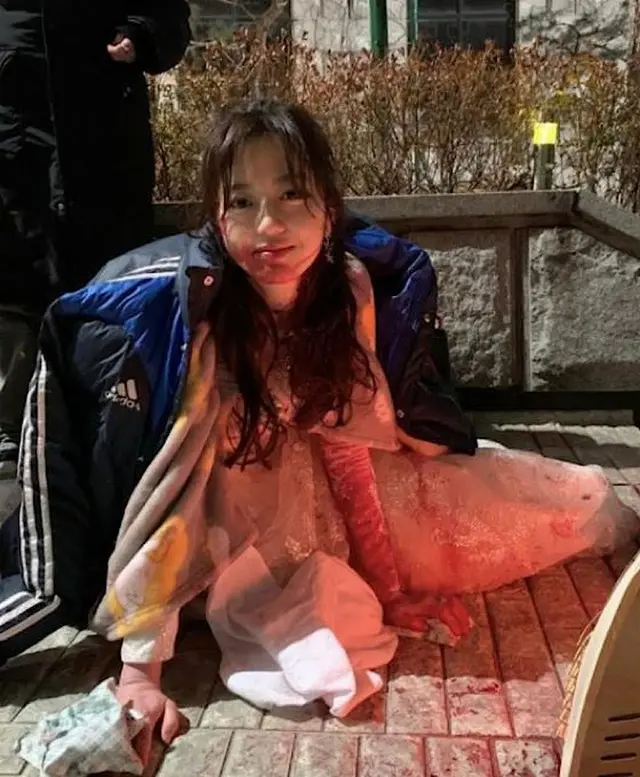 女優キム・ヒョンス、血まみれ「ペントハウス2」の撮影現場公開…「凄然」（画像提供:wowkorea）
