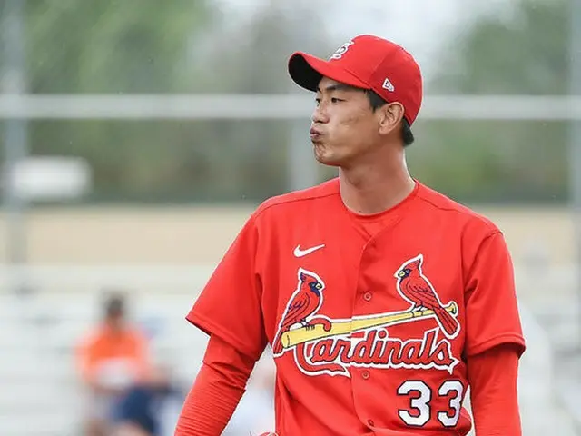 カージナルスのキム・グァンヒョン、オープン戦2度目の登板も4失点（画像提供:wowkorea）