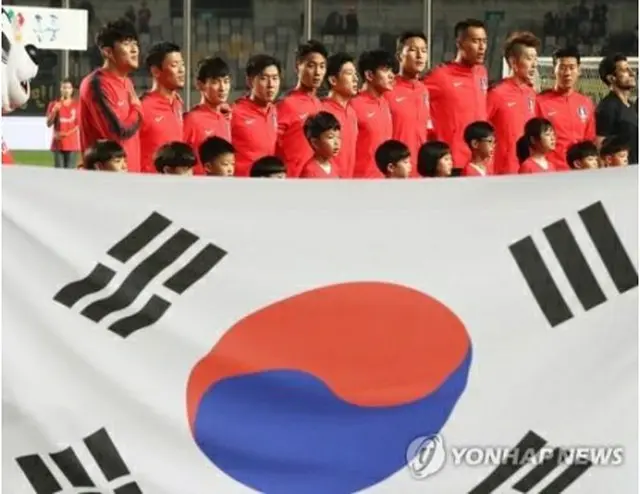 昨年１０月、ソウル郊外の京畿道・華城でスリランカと対戦した韓国代表（資料写真）＝（聯合ニュース）