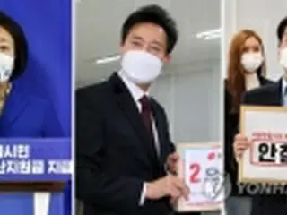 ソウル市長選　野党候補一本化なら与党大きく上回る＝世論調査