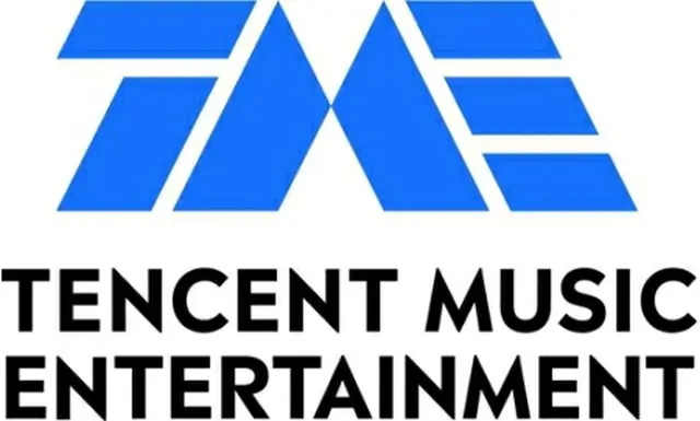 テンセントミュージックエンターテインメントのロゴ（JYPエンターテインメント提供）＝（聯合ニュース）≪転載・転用禁止≫