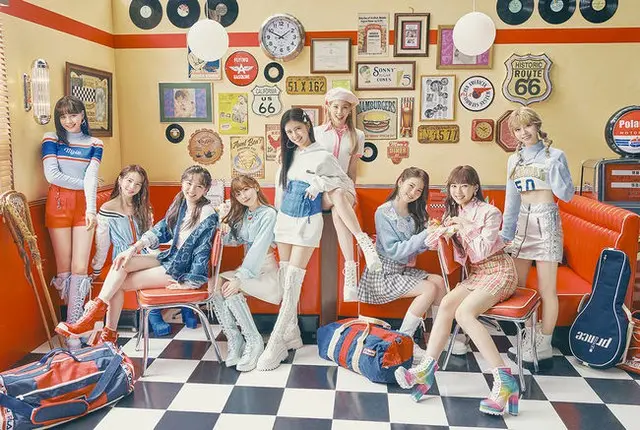 JYPエンターテイメント所属の新人歌手「NiziU」が先行公開した新曲でオリコン歴代最高、初の記録を立てた。 （画像提供:OSEN）