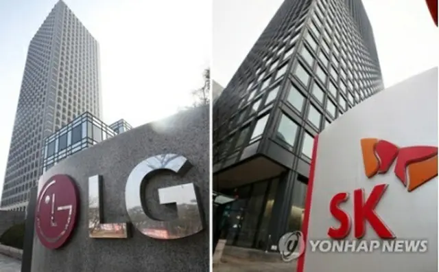 ＬＧエナジーソリューション（左）とＳＫイノベーション（資料写真）＝（聯合ニュース）