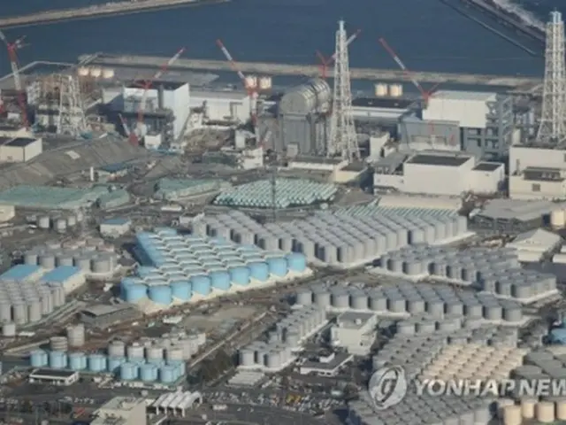 福島第1原発の処理水保管タンク＝（AFP時事＝聯合ニュース）≪転載・転用禁止≫