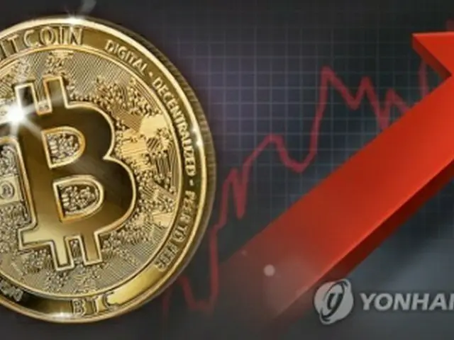 韓国の取引所でビットコインが過去最高値を更新した（コラージュ）＝（聯合ニュース）