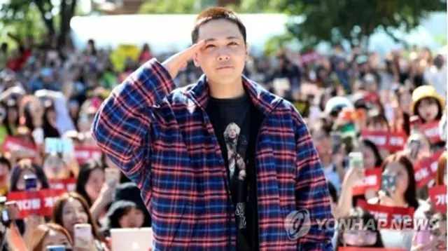 １９年９月に入隊したイ・ホンギさん＝（聯合ニュース）