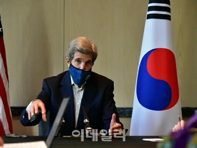 訪韓中のジョン・ケリー米国気候問題担当大統領特使（画像提供:wowkorea）