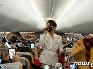韓国演歌歌手のキム・スチャンが空飛ぶファンミーティング、済州航空が異色イベント開催