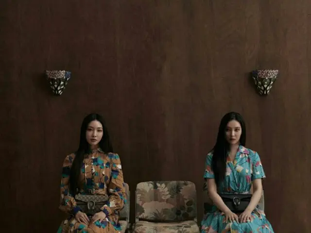 歌手ソンミ＆チョンハ、「GUCCI」とのファッショングラビアに登場…魅力的な“女性同士の絆”を披露（画像提供:wowkorea）