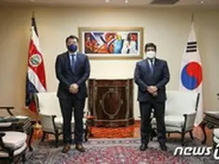 チェ外交部第1次官がコスタリカ大統領を表敬訪問=韓国