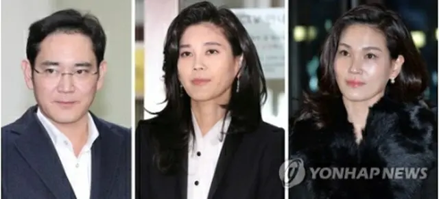 左から長男の李在鎔氏、長女の李富真氏、次女の李叙顕氏（資料写真）＝（聯合ニュース）