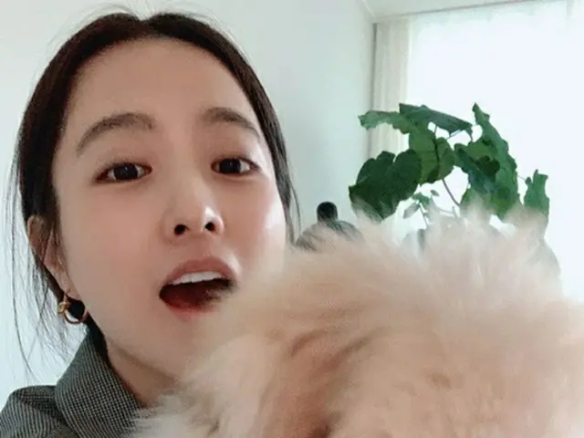 女優パク・ボヨン、大きくて可愛い犬とパチリ…可愛らしいのがさらに可愛く（画像提供:wowkorea）