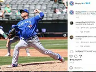 ブルージェイズ、リュ・ヒョンジンの今季2勝目を祝福 「エースの復帰を歓迎」