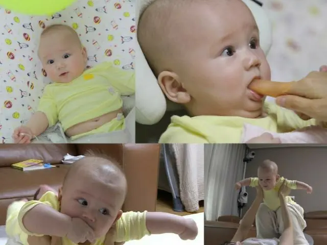 サユリ（藤田小百合）、4か月の息子ゼンくんの離乳食作りに挑戦…「スーパーマンが帰ってきた」レギュラー出演中（画像提供:wowkorea）