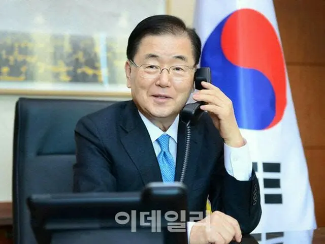 鄭義溶 韓国外相は、ニュージーランドのマフタ外相と電話会談を行なった（画像提供:wowkorea）