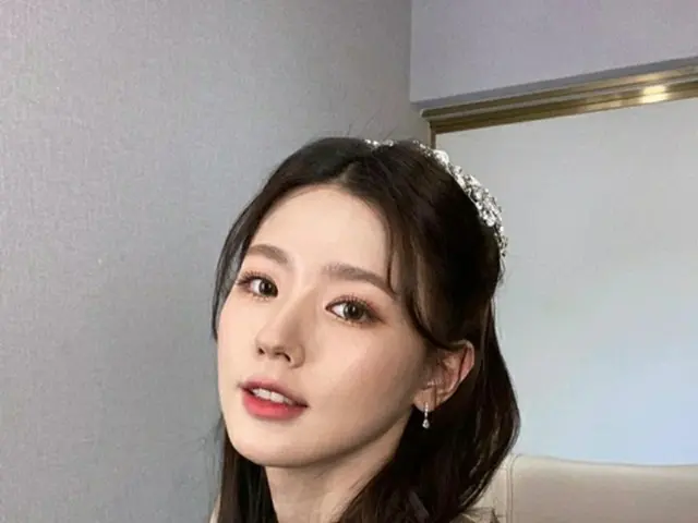 グループ「(G)I-DLE」のメンバーミヨンが独歩的な美貌を誇示した。（画像提供:Mydaily）