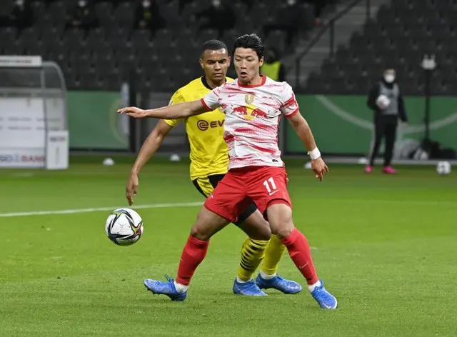 ファン・ヒチャン先発出場のライプツィヒ、ドルトムントに敗れ優勝逃す＝DFBポカール決勝（画像提供:wowkorea）