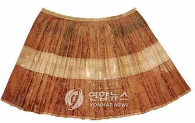 復元されたチマ＝31日、ソウル（聯合）