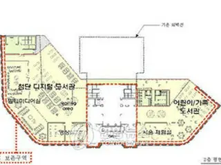 ソウル市庁本館、図書館・展示室の市民文化空間に