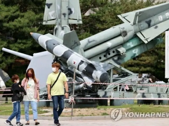 ソウル・竜山にある戦争記念館に展示されているミサイル（資料写真）＝（聯合ニュース）