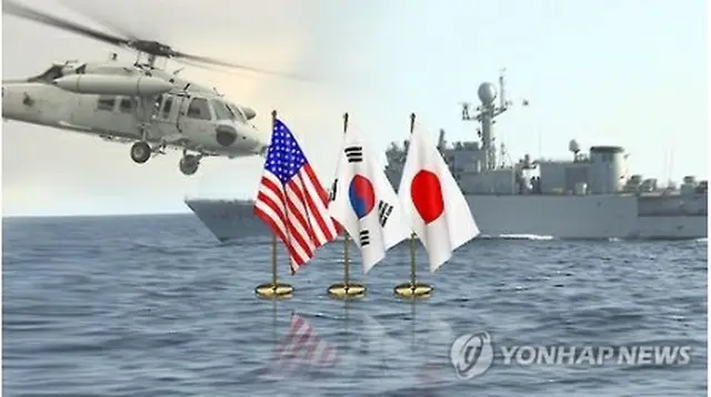 韓米日の空軍演習が行われる＝（聯合ニュースTV）