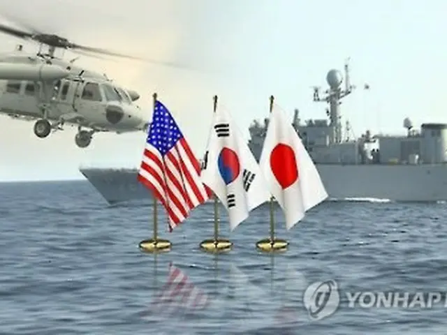 韓米日の空軍演習が行われる＝（聯合ニュースTV）