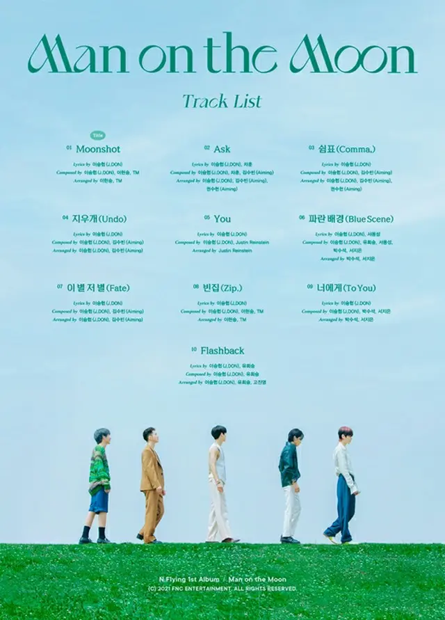 「N.Flying（エヌフライング）」、新譜Tracklistをオープン…メンバー参加度UP（画像提供:wowkorea）