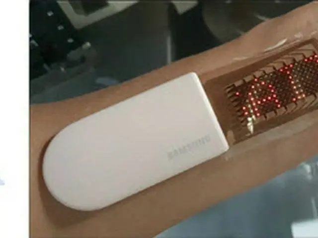 サムスン電子総合技術院による、ストレッチャブル・ヘルスモニタリングシステム（画像提供:wowkorea）