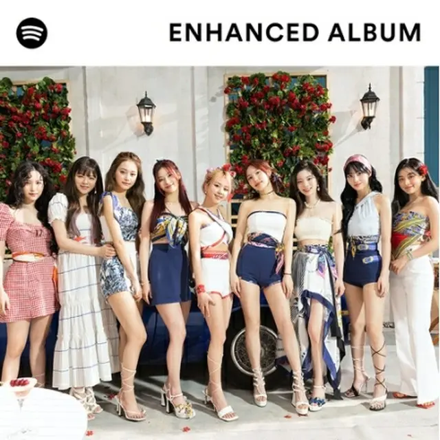 スポティファイがTWICE「Taste　of　Love」のエンハンスドアルバムを配信する（同社提供）＝（聯合ニュース）≪転載・転用禁止≫