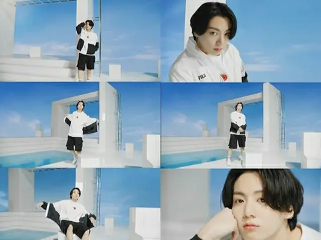 JUNG KOOK（BTS）、「FILA」広告で“魔性の男神の魅力”、角度無視の「顔の天才」（画像提供:wowkorea）