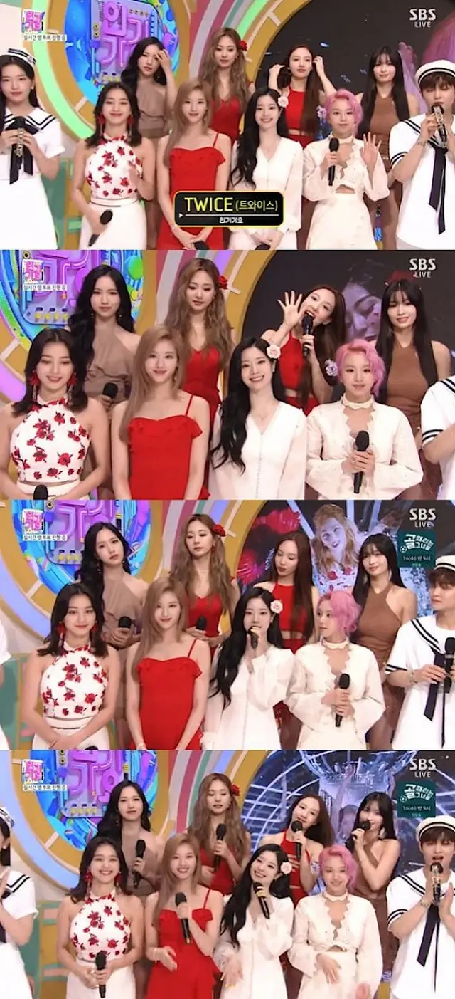 「TWICE」、「人気歌謡」で新曲「Alcohol-Free」披露、パク・チニョンの曲...「海に行ったように感じられる」（画像提供:wowkorea）