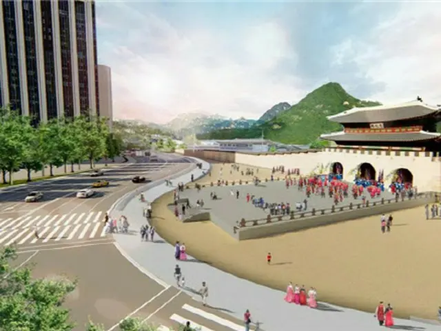新・光化門広場の鳥観図（画像提供:wowkorea）