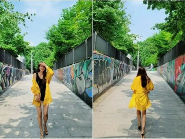 女優イ・シヨン、滑らかな脚線美の秘訣は「寝る前のマッサージ」…日差しよりまぶしい明るい笑顔（画像提供:wowkorea）
