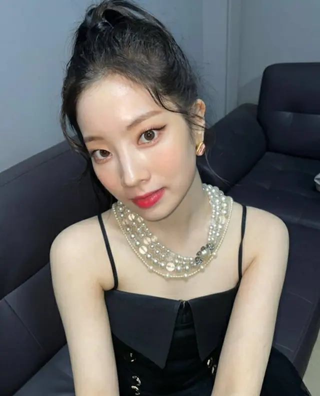 グループ「TWICE」のメンバーダヒョンが非現実的な美貌を表わした。（画像提供:Mydaily）