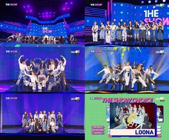 「今月の少女（LOONA）」、「THE SHOW」新曲「PPT」で1位...トロフィーコレクション始動（画像提供:wowkorea）