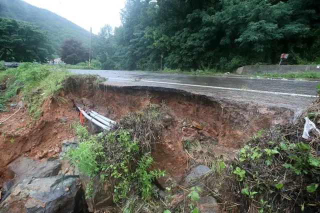 韓国南部、集中豪雨で死者2人..浸水被害が相次ぐ（画像提供:wowkorea）