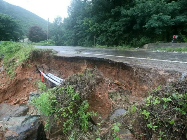 韓国南部、集中豪雨で死者2人..浸水被害が相次ぐ（画像提供:wowkorea）