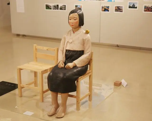 名古屋「表現の不自由展・その後」の「平和の少女像」展示がまた中断…爆竹とみられる郵便物が破裂（画像提供:wowkorea）