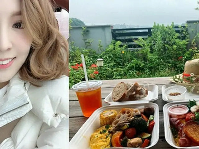 「オットギ3世」で知られているミュージカル女優ハム・ヨンジがゆったりとした週末の日常を公開した。（画像提供:Mydaily）
