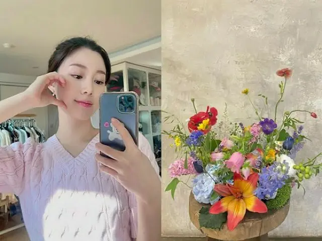 キョン・ミリの娘イ・ダイン、俳優イ・スンギとの熱愛を認めた後、初の近況公開...「好きなお花でいっぱい」（画像提供:wowkorea）