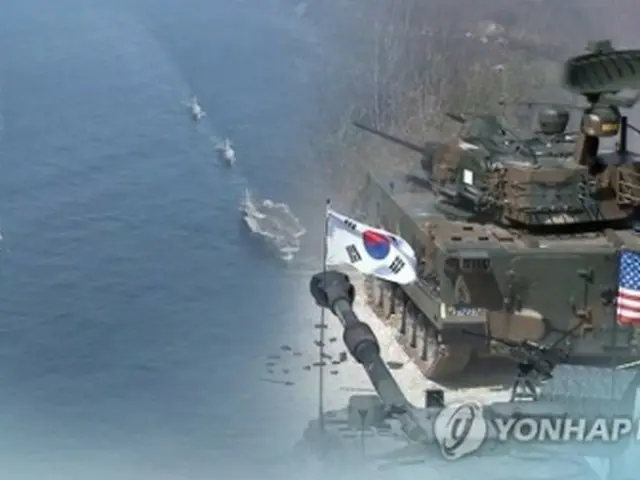 北朝鮮メディアが、韓米合同軍事演習を控え韓国軍に警告を発した（コラージュ）＝（聯合ニュース）