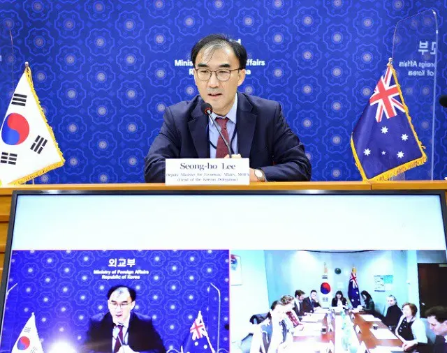 韓-オーストラリア経済共同委員会に参席している韓国外務省のイ・サンホ経済外交調整官（画像提供:wowkorea）