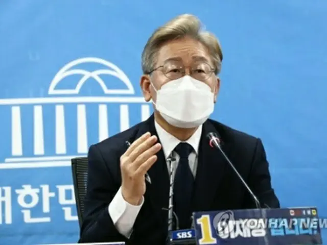 李在明氏＝２２日、ソウル（聯合ニュース）