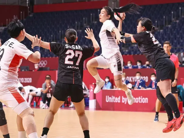 五輪女子ハンドボール「日韓戦」が行われ、韓国に惜しくも敗れた（画像提供:wowkorea）