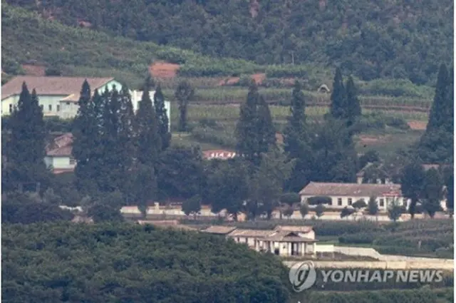韓国・京畿道坡州市の烏頭山統一展望台から眺めた北朝鮮の景色（資料写真）＝（聯合ニュース）