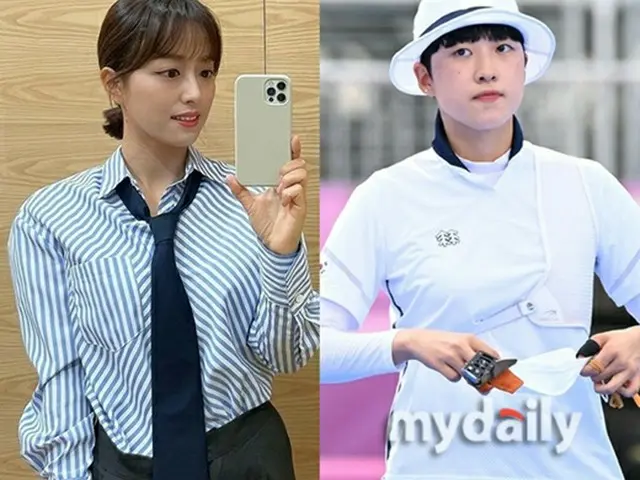 イム・ヒョンジュMBCアナウンサー、韓国アーチェリー・安山の3冠を祝福=“誰が何と言おうとカッコいい”（画像提供:wowkorea）